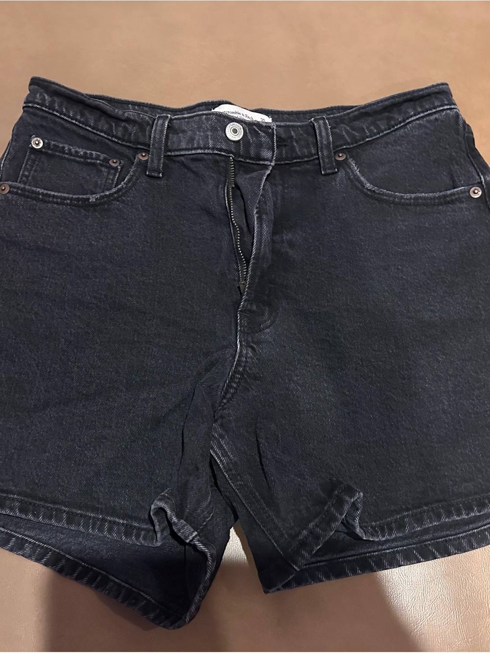 Abercrombie & Fitch Black Denim Jean Shorts